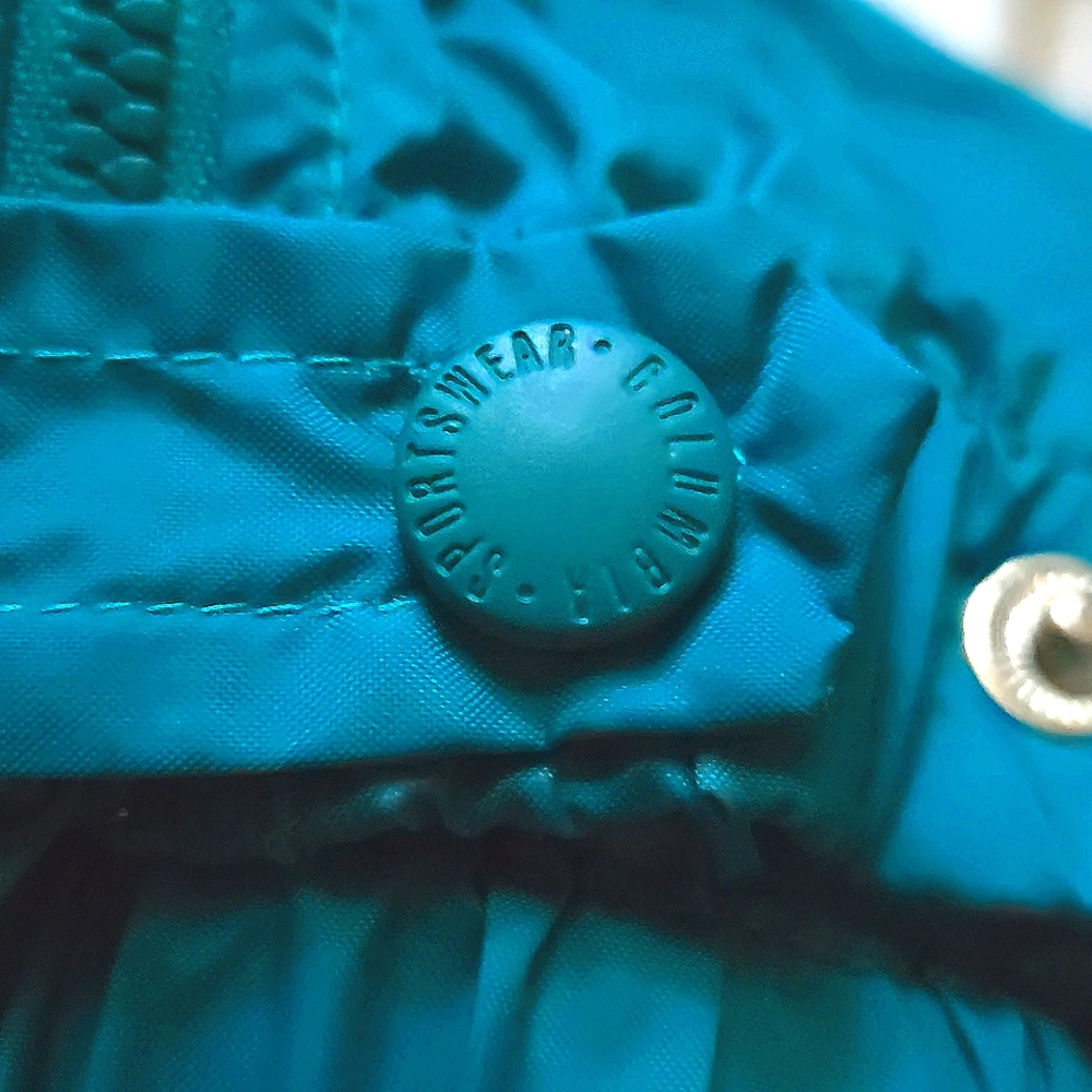 VNTG Columbia Teal Sportswear Windbreaker Pants - Picture 10 of 13